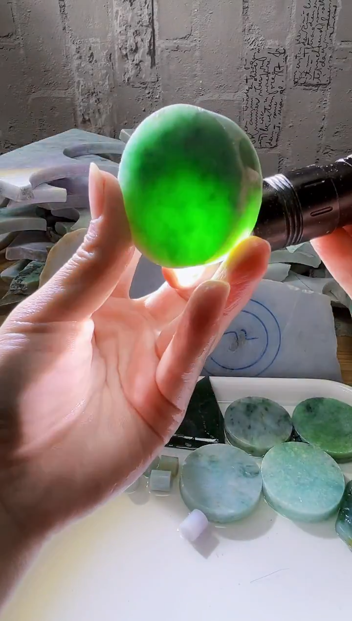 裸石翡翠天然翡翠A货古 南 542