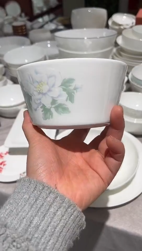 瓷5英寸碗2只隆达骨瓷