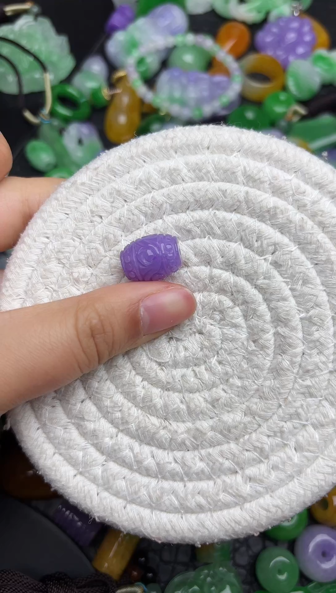 颈饰未镶嵌翡翠缅甸翡翠吊坠