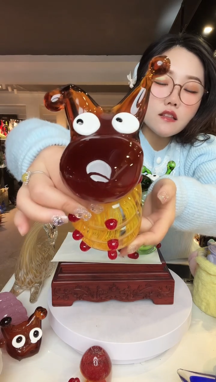 【闪购商品】茶盏琉璃摆件家居摆件