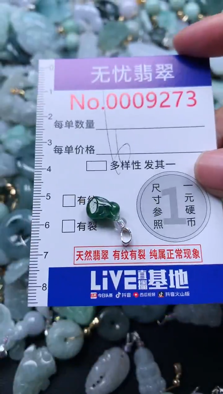 颈饰未镶嵌翡翠9273