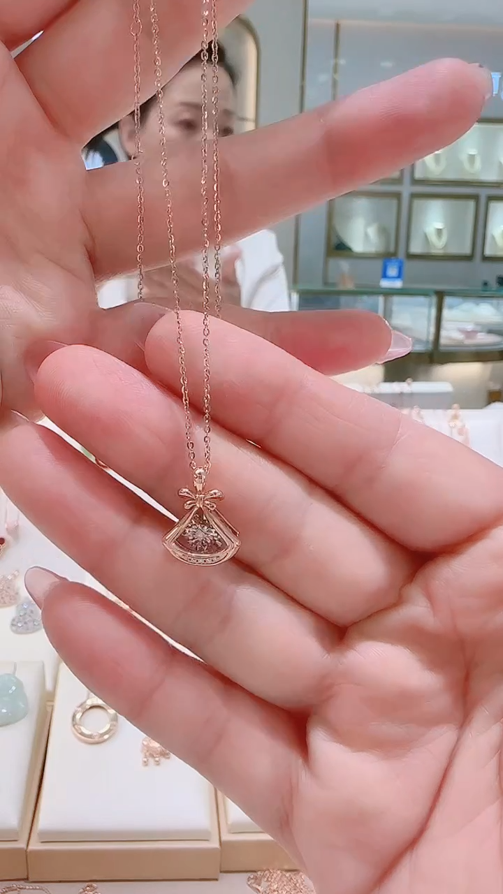 套链钻石18K金镶嵌套链