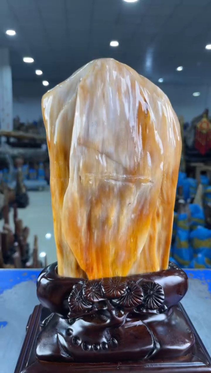 【闪购商品】硅化玉摆件未镶嵌88