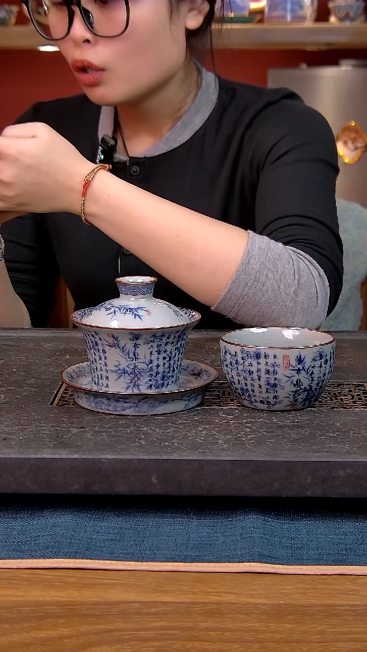 简装家用款2件套 老陶泥开片纹陶瓷茶具