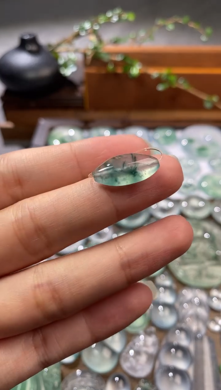 吊坠(不含链)未镶嵌翡翠橄榄珠