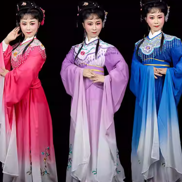 戏服戏曲戏剧越剧古装新款小旦花旦服装舞蹈七仙女服装小姐宫女装