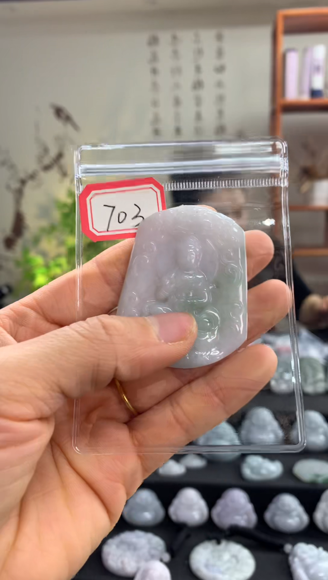 【闪购商品】翡翠颈饰未镶嵌文殊703