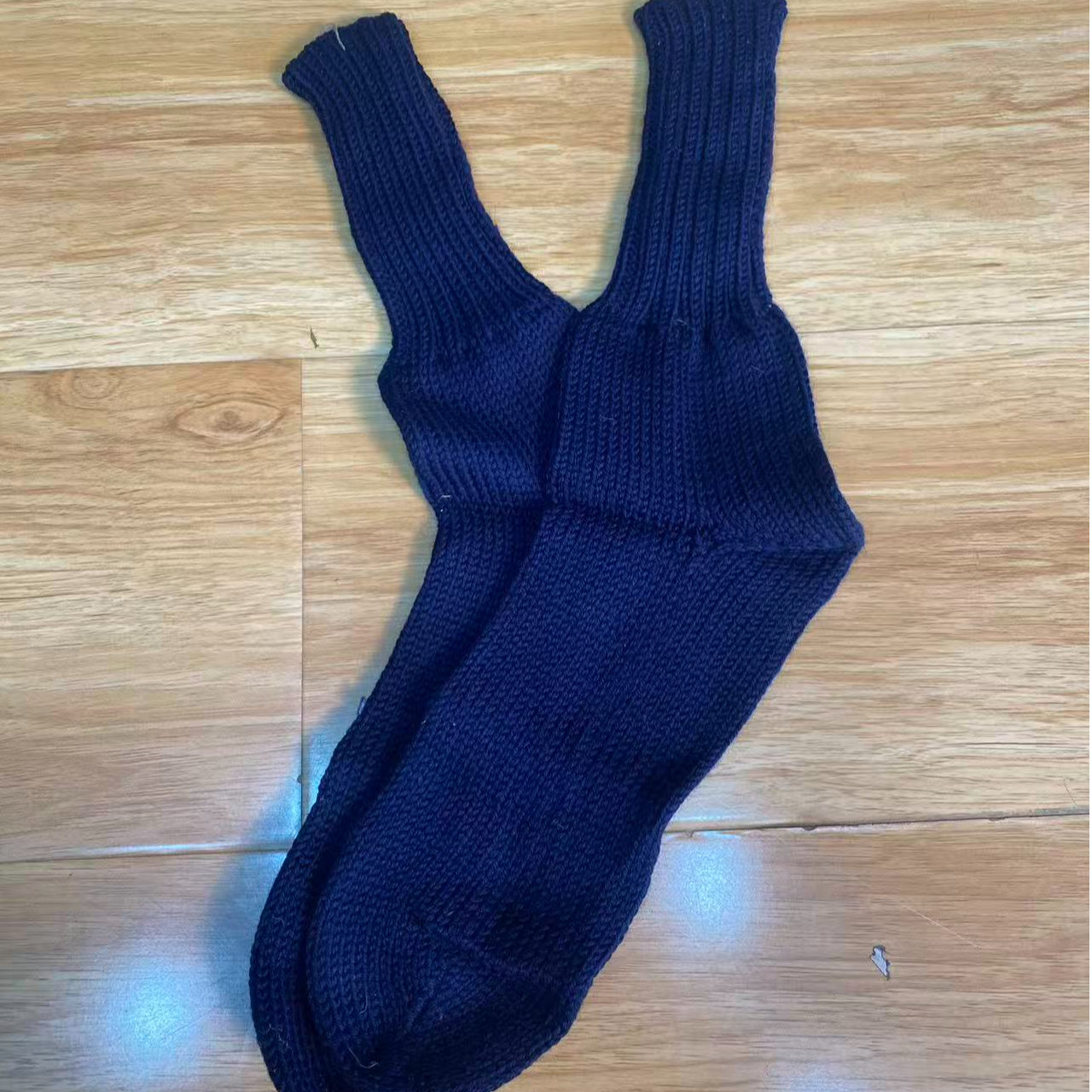 （59款蓝色袜子）飞行专配蓝色保暖防寒毛线袜子