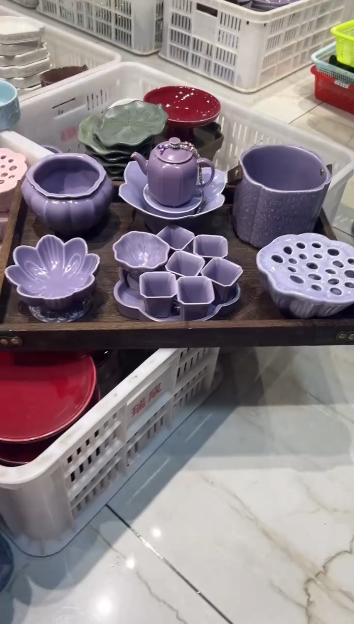 瓷片非 微瑕商品，托盘套组（附公道杯 ＋2礼盒）