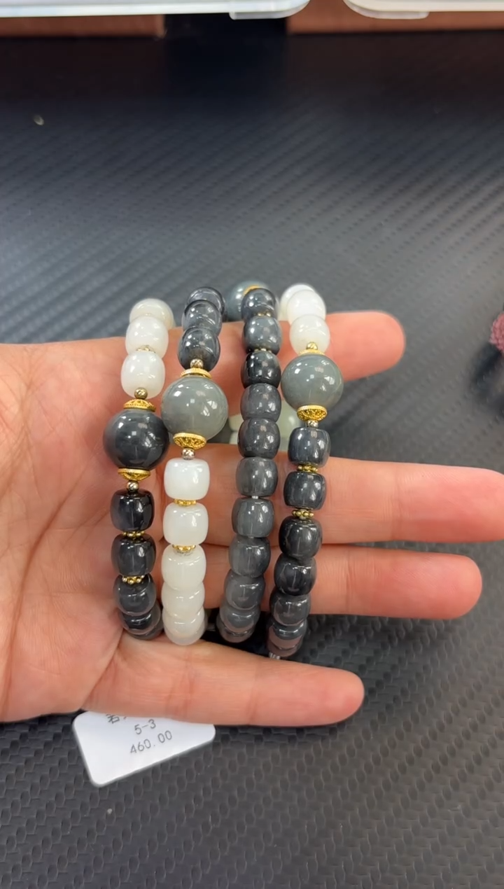 和田玉未镶嵌手串若羌微色差卡7*8多样性发货拍一发一