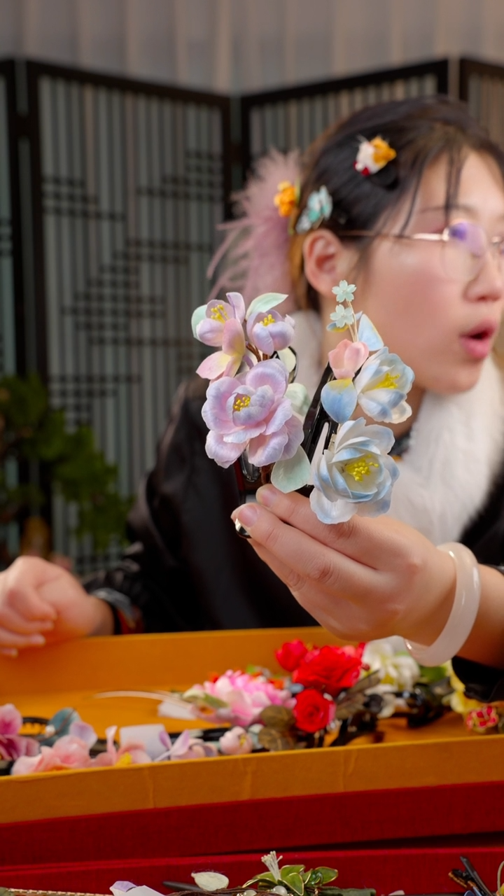 刺绣婉*～非遗苏绣绒花