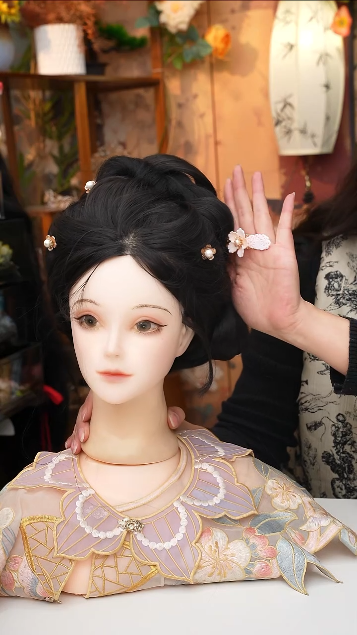 铜合金无锦簪阁绒花孤孤