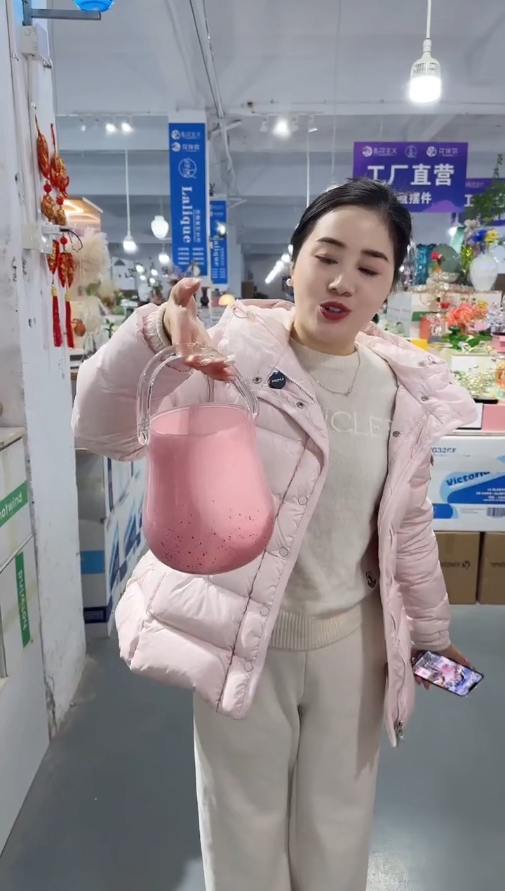 【闪购商品】玻璃C-安琪花瓶微瑕-EWBA