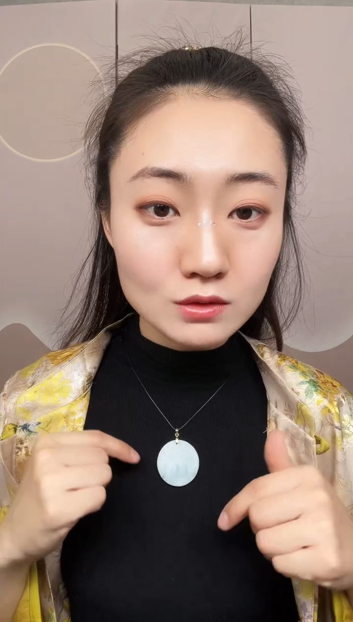 【闪购商品】翡翠颈饰银S925镶嵌圆牌