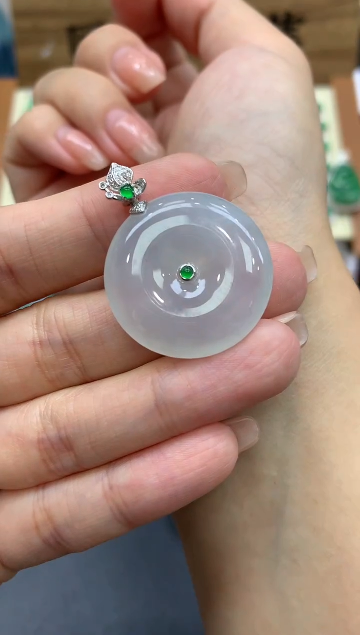 【闪购商品】翡翠颈饰18K金镶嵌546-中国好珍宝