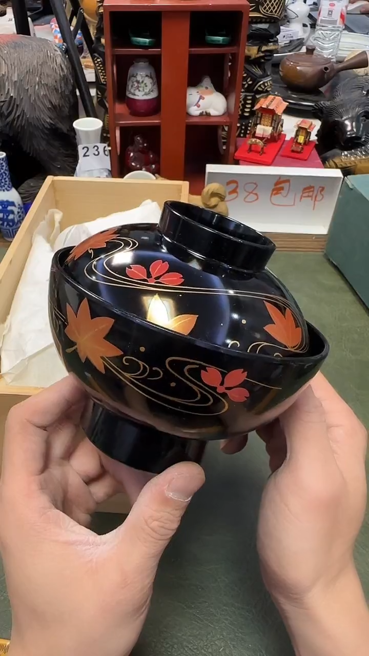 378···木粉盖碗5套