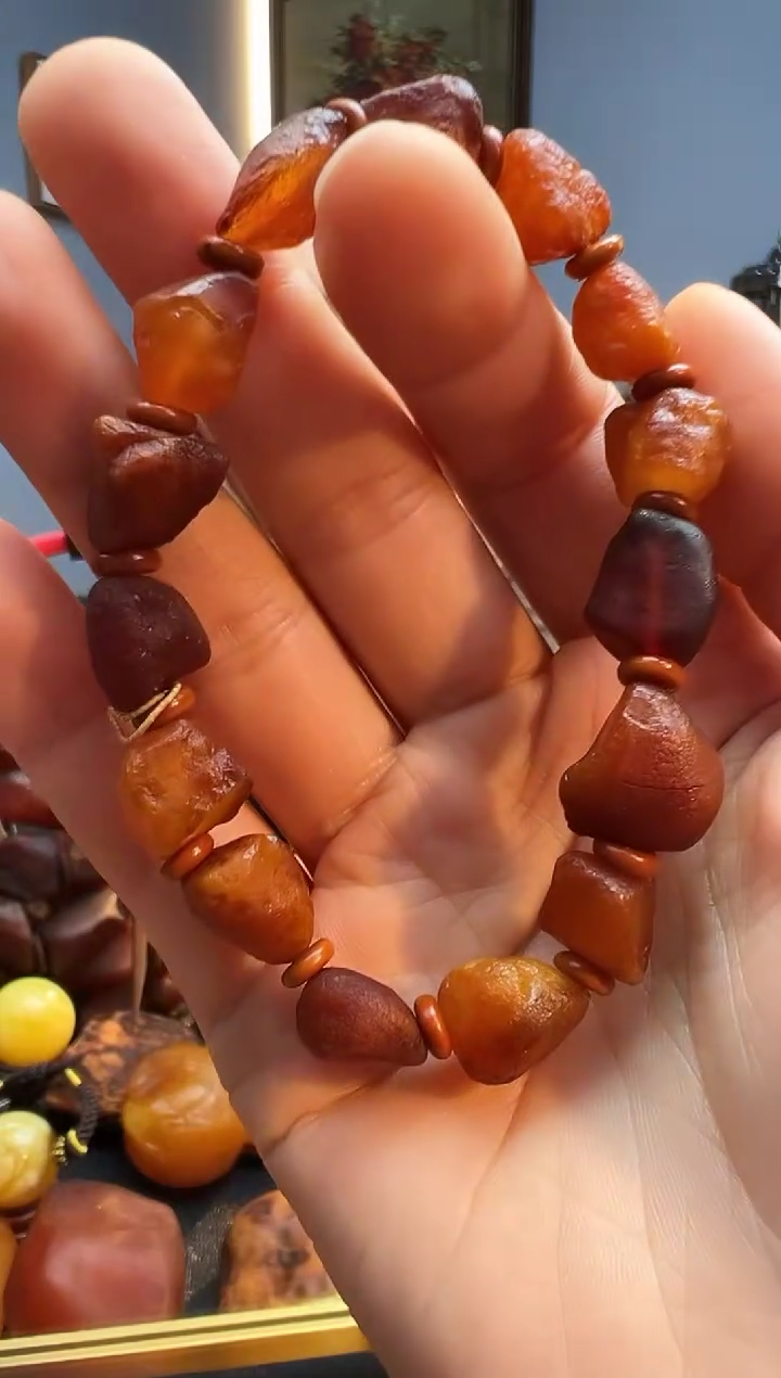 手链琥珀未镶嵌手串