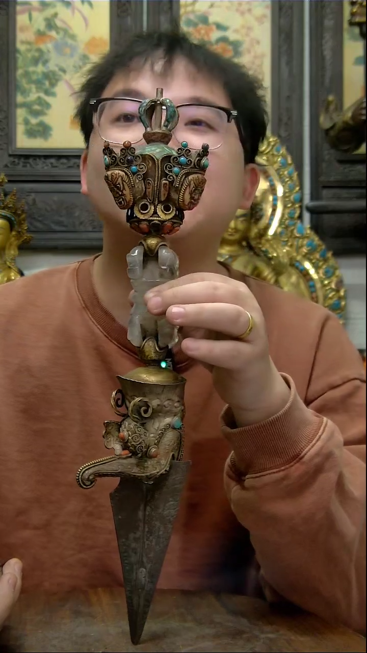 【闪购商品】金刚橛铜像造像收藏造像