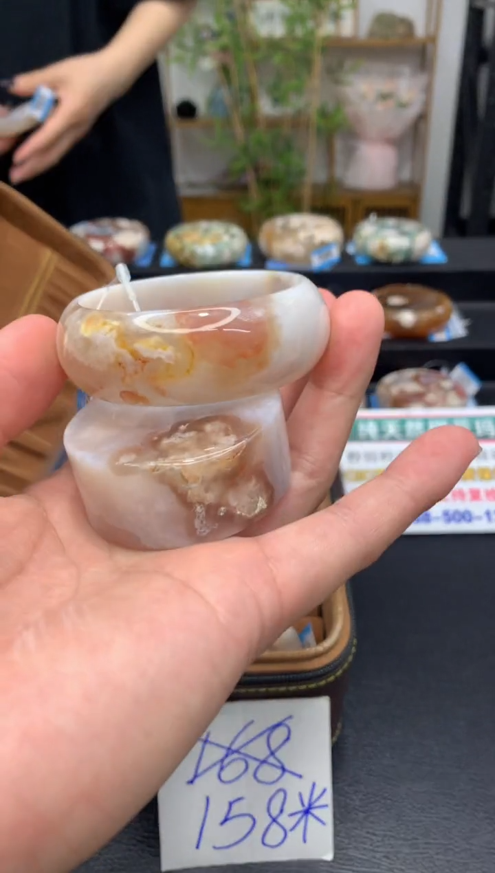 石英质玉手镯未镶嵌C571(56圈赠送镯心)