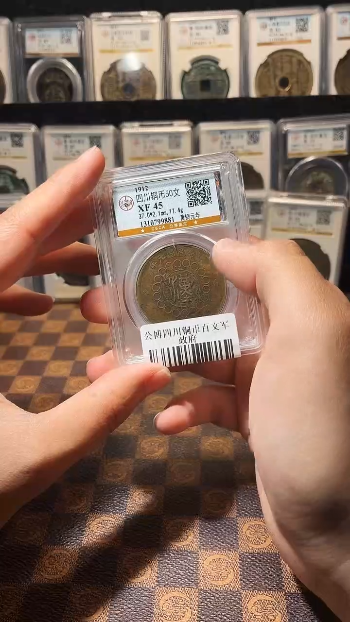 铜A647星鹏公博四川铜币百文军政府（黄元）9881