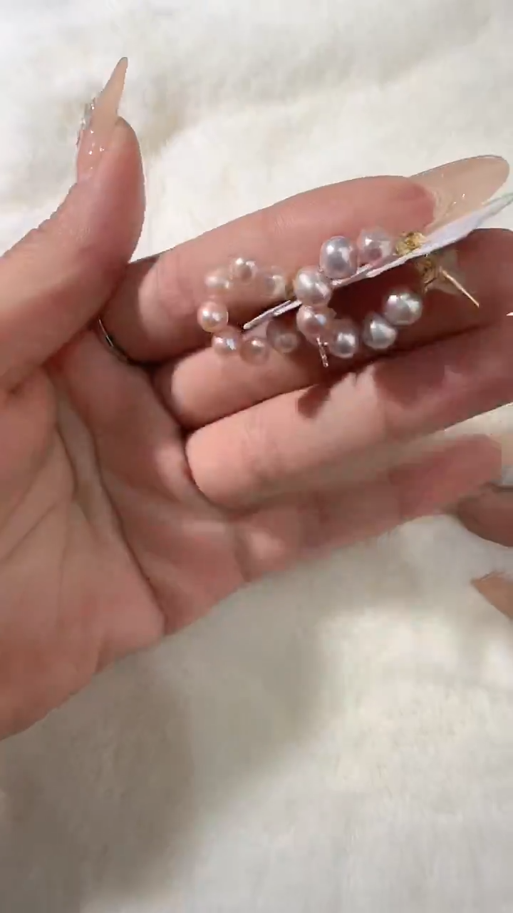 未镶嵌耳饰淡水珍珠649