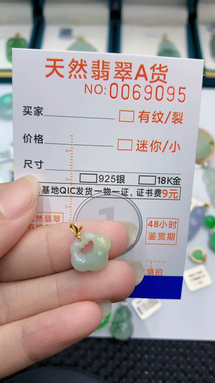 【闪购商品】翡翠颈饰18K金镶嵌            8