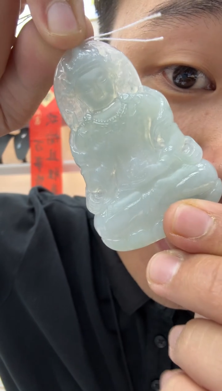 【闪购商品】翡翠颈饰未镶嵌天然翡翠A货孤品一件