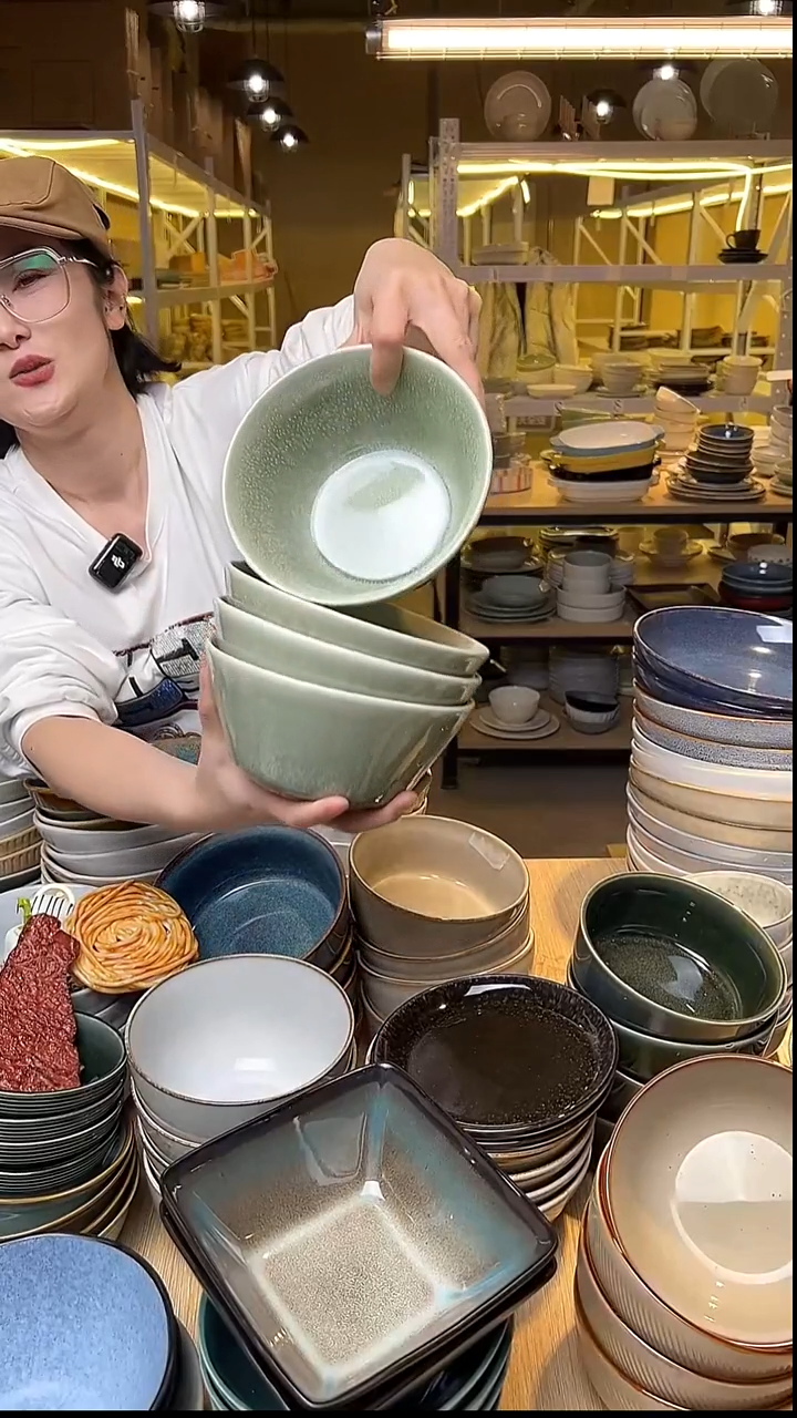 瓷122外贸尾货窑变釉下彩默认微瑕