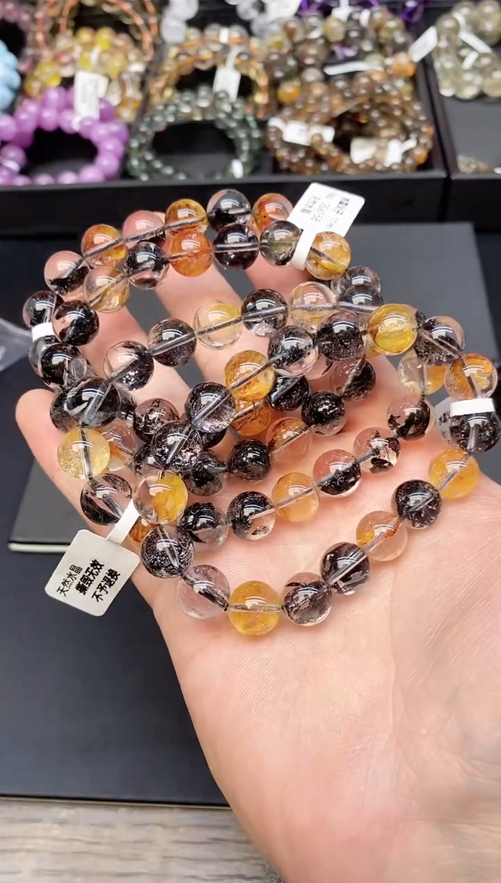 【闪购商品】水晶手链未镶嵌37 彩闪灵11mm 多样性发其一