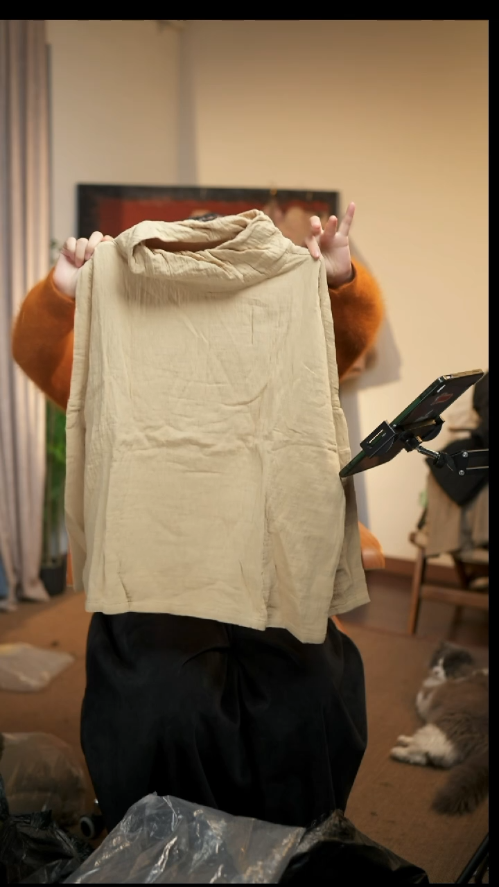 NO退NO换  麻棉棉纱上衣