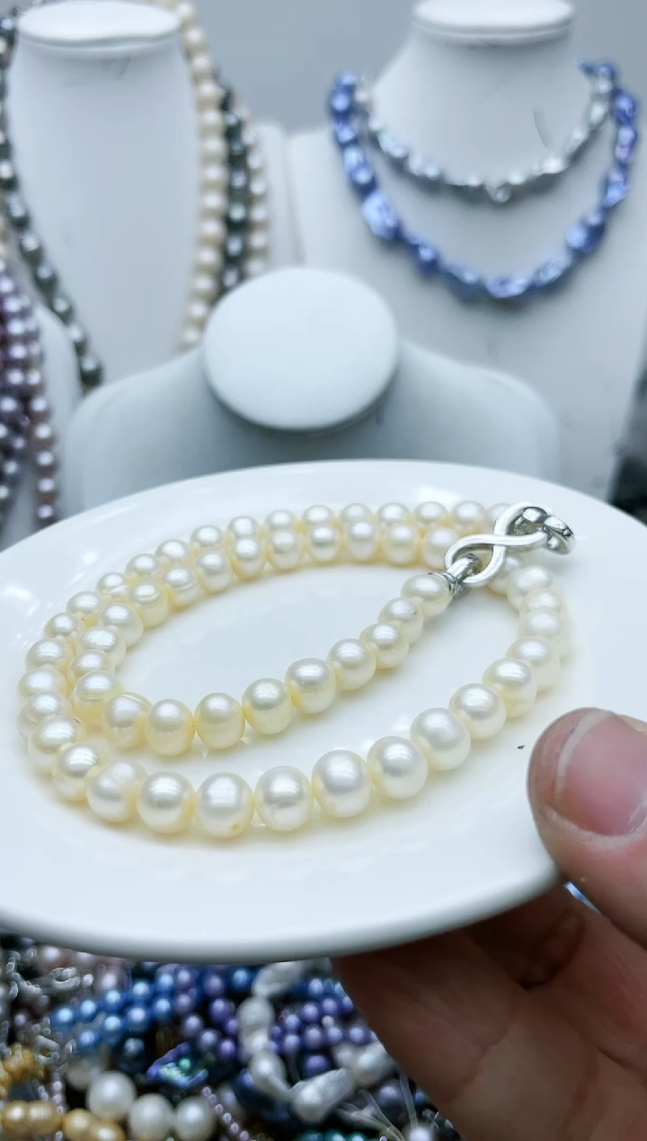 【闪购商品】淡水珍珠颈饰钛钢2