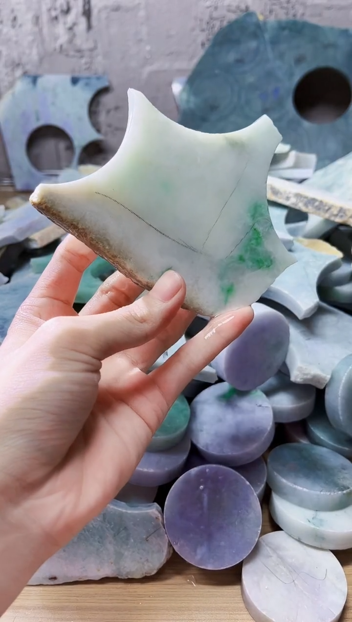 裸石翡翠翡翠a货正品玉石陈011