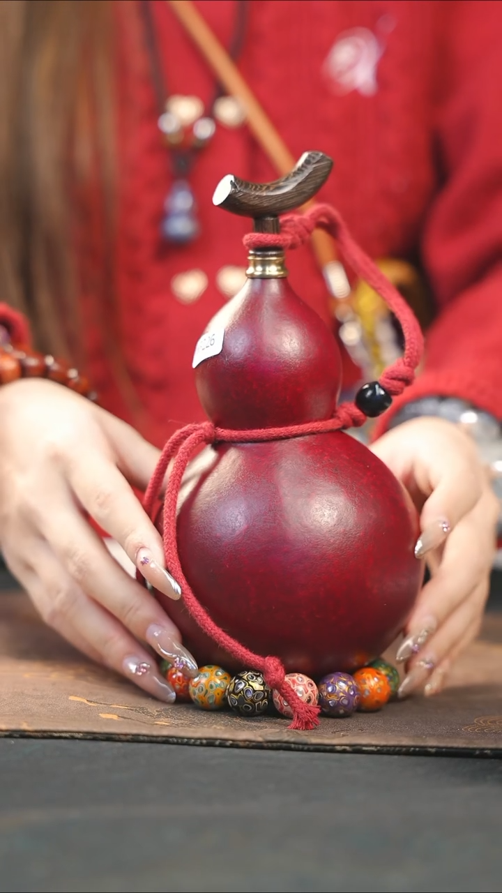 【闪购商品】WF226大漆酒葫芦不包手串及旋转底座