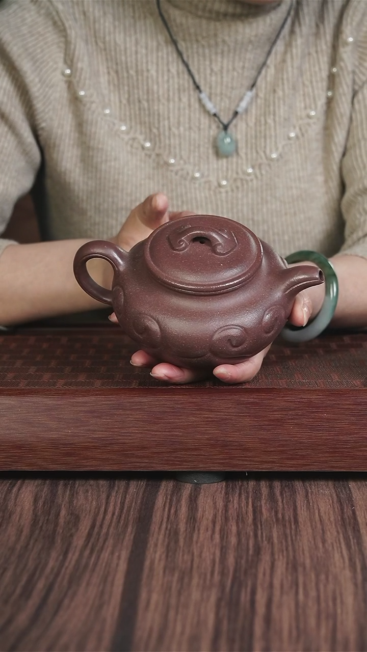 【闪购商品】紫砂茶壶千禧紫泥如意仿古