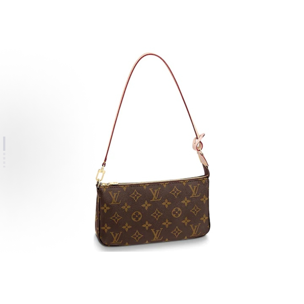 99新 LouisVuitton/路易威登  经典老花大麻将手提腋下包芯片