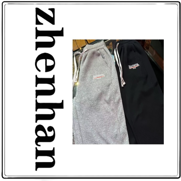 男女针织长裤舒适透气轻奢时尚刺绣户外春秋款百搭跑步运动卫裤