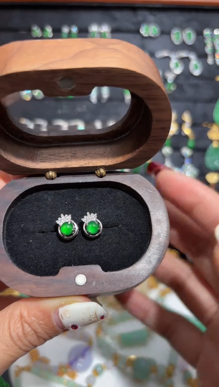 【闪购商品】翡翠颈饰银S925镶嵌蛋面/支持复检/一件