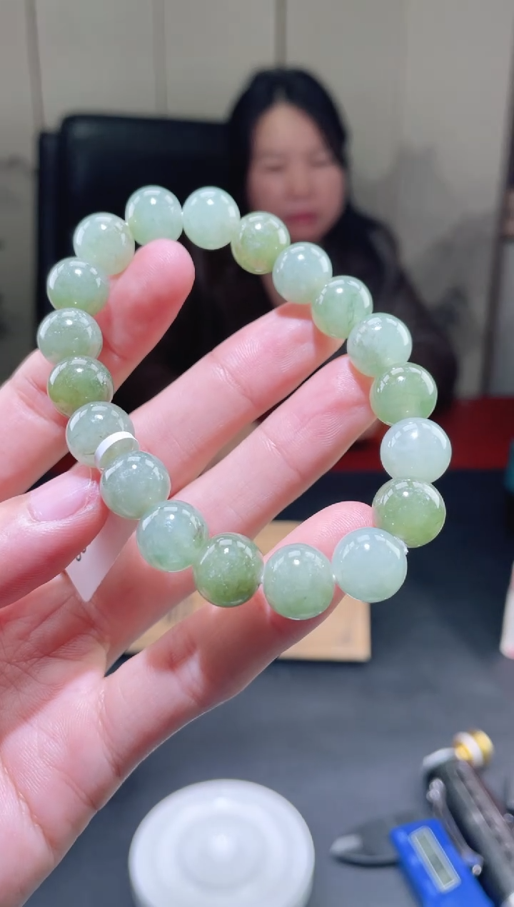 未镶嵌定制翡翠珠串 拍一发一