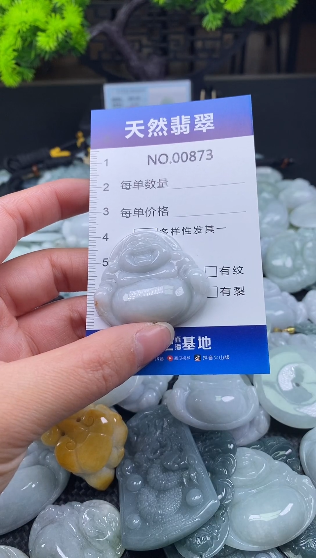 颈饰未镶嵌翡翠天然缅甸翡翠873