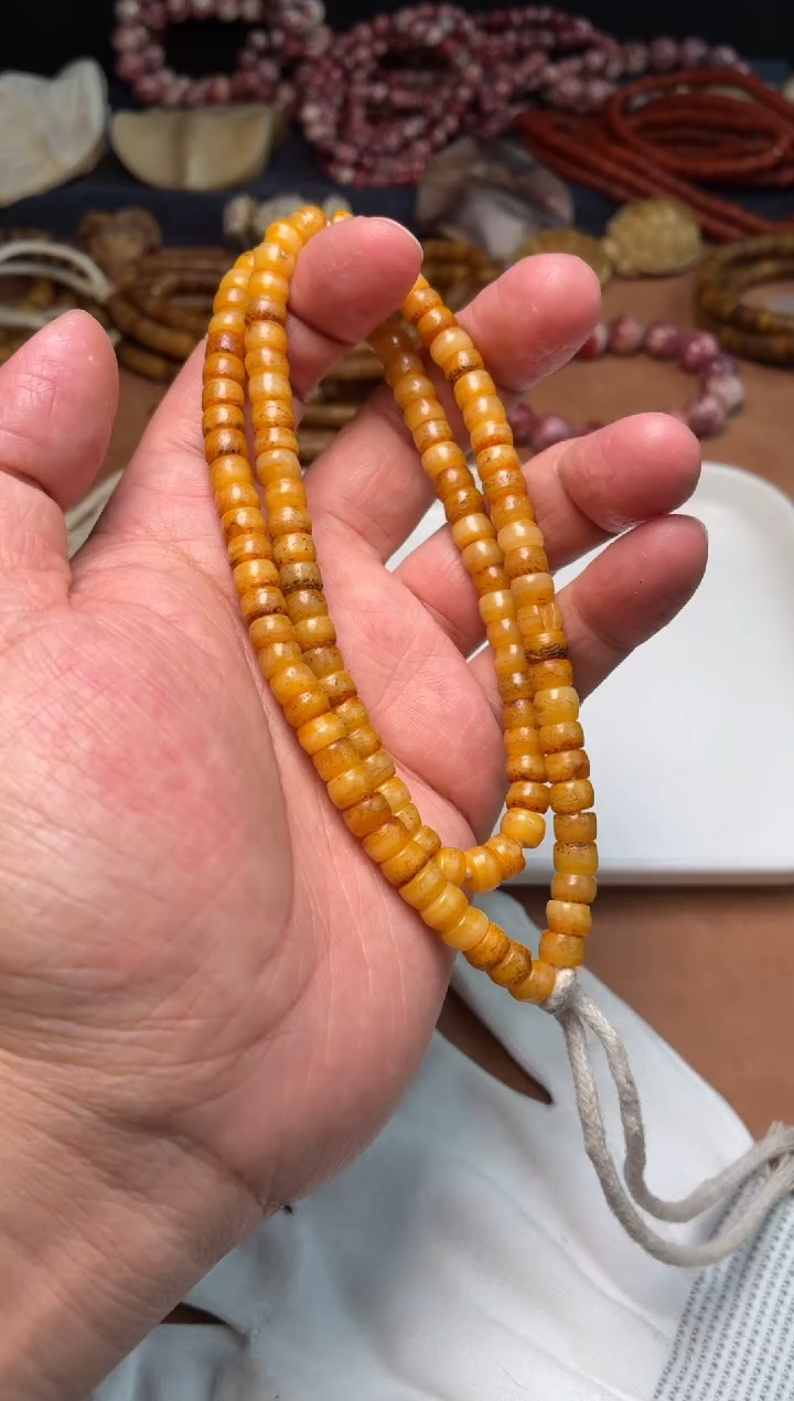 牛骨其他T**n杂件960-腿骨玉化长串