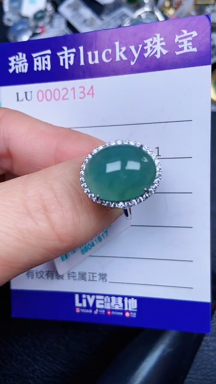 颈饰银S925镶嵌翡翠2134