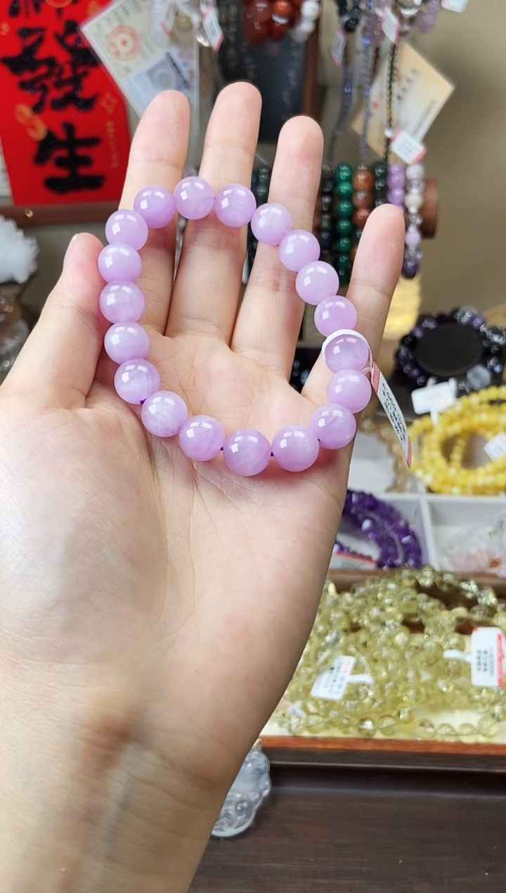 【闪购商品】锂辉石手串未镶嵌紫锂辉10m
