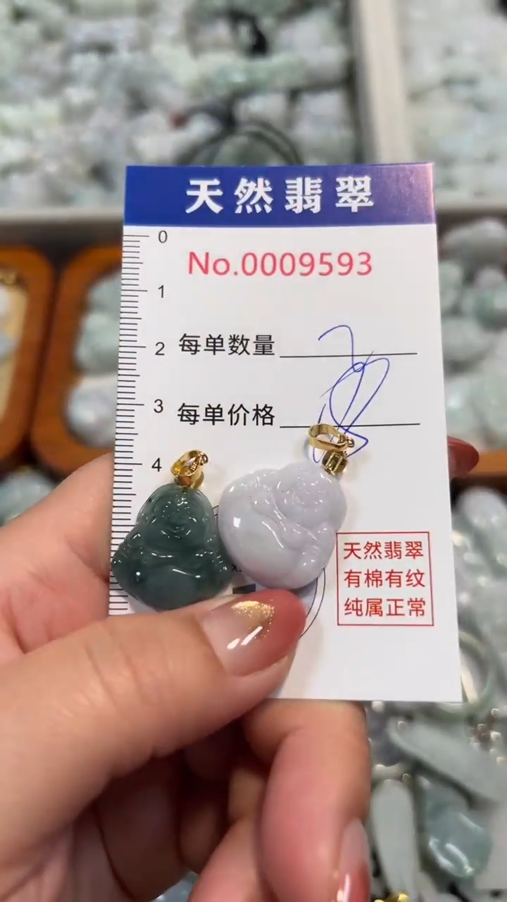 翡翠未镶嵌吊坠(不含链)9593