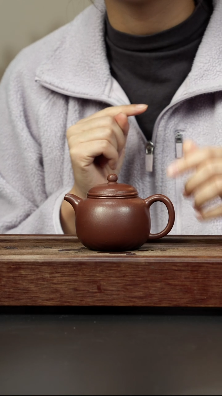 紫砂茶壶老紫泥 小匏樽 170cc左右