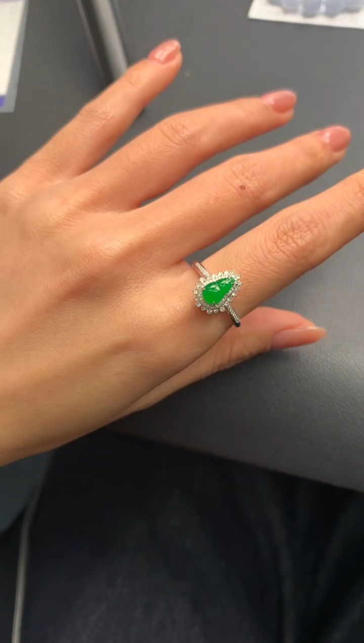 【闪购商品】定制翡翠18K金镶嵌模式推广期24小时鉴赏期