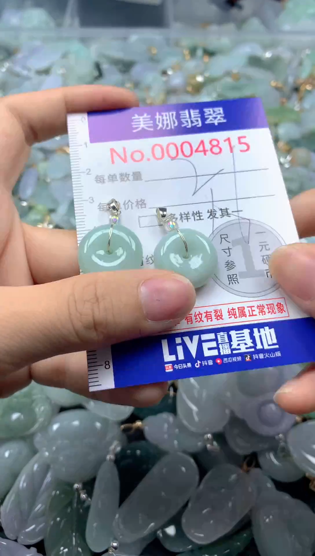 颈饰未镶嵌翡翠4815