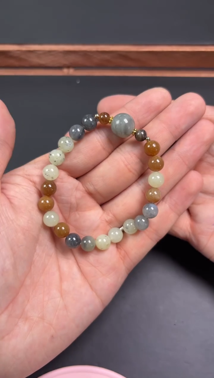 【闪购商品】和田玉手串未镶嵌若羌卡8多样性发货拍一发一