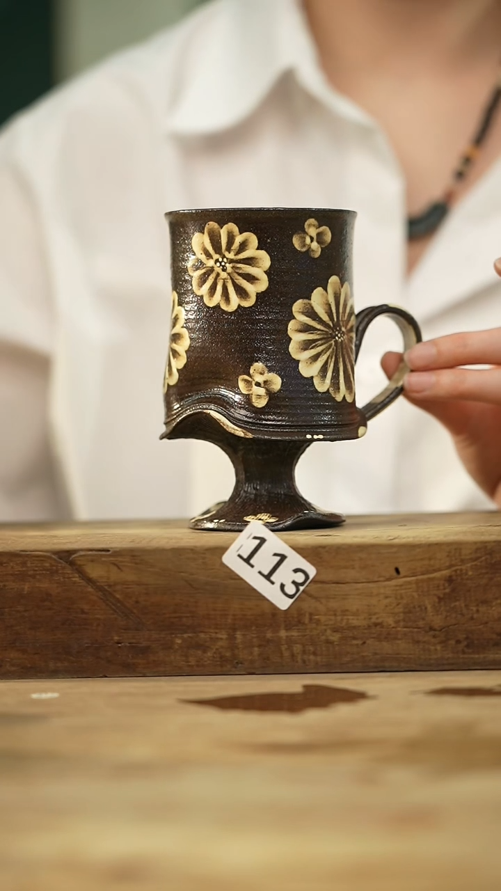 瓷片新品！设计师款手绘/咖啡杯、碟系列 听歌