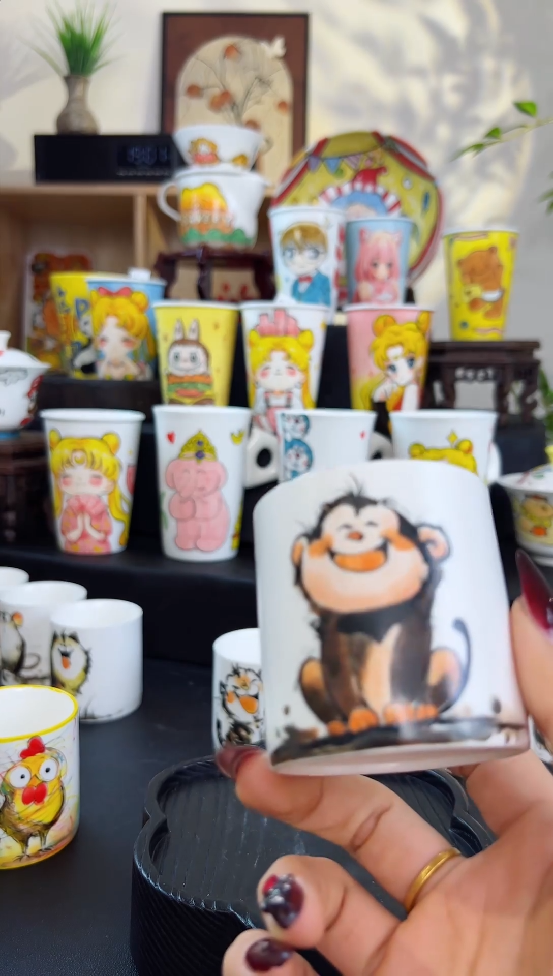 【闪购商品】摆件笙笙漫手工手绘陶瓷杯杯