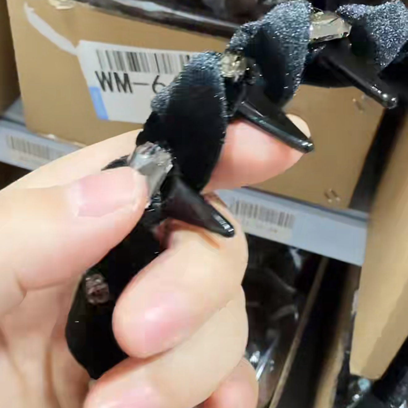 精品水晶新款精致黑色丝绒缠绕时尚百搭倒齿发箍WM-417